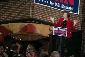 Bill Clinton Campaigns With GA Senate Candidate Michelle Nunn