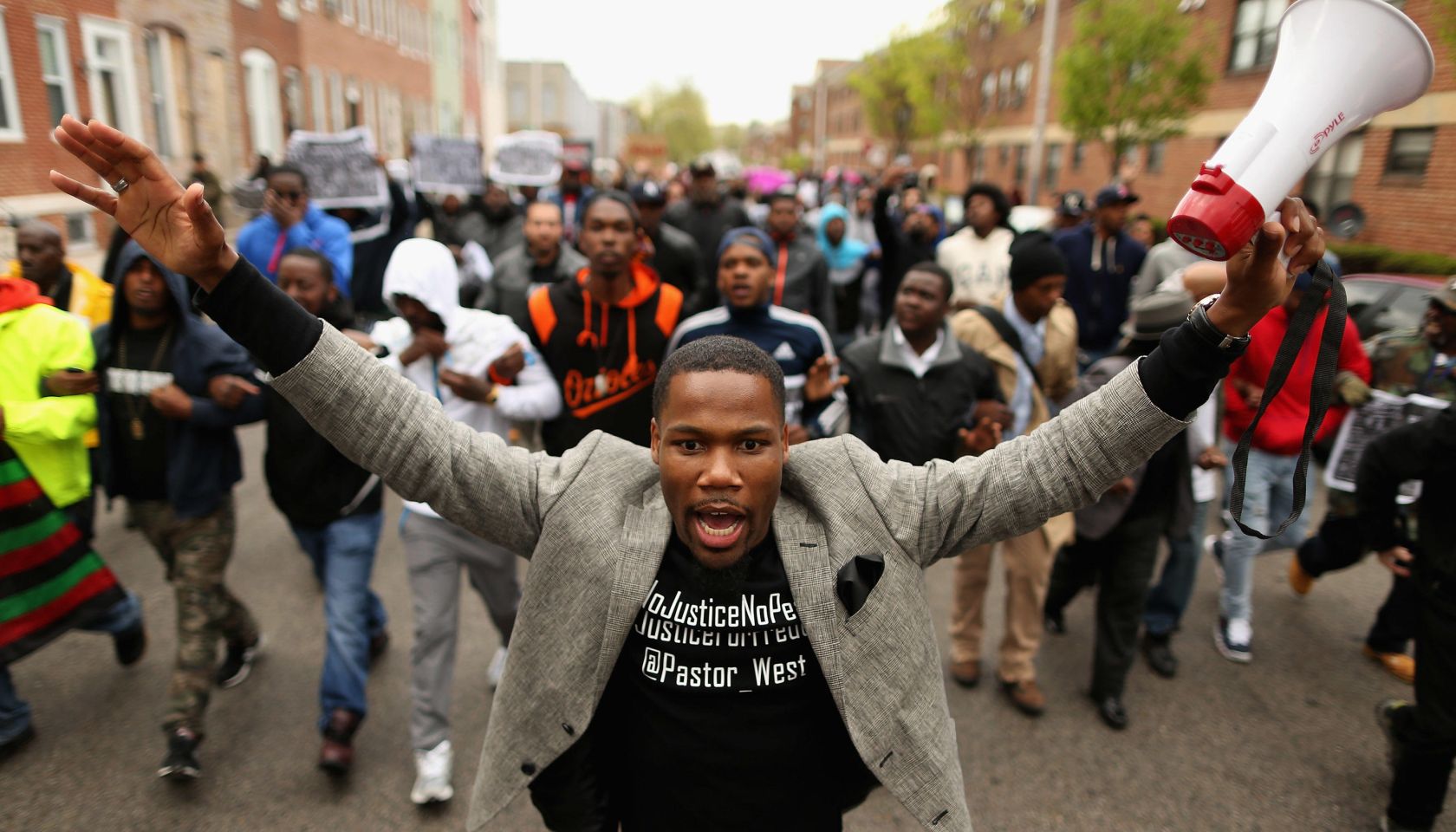 Protesters March Over Death Of Freddie Gray