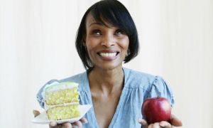 Woman Making Diet Choices