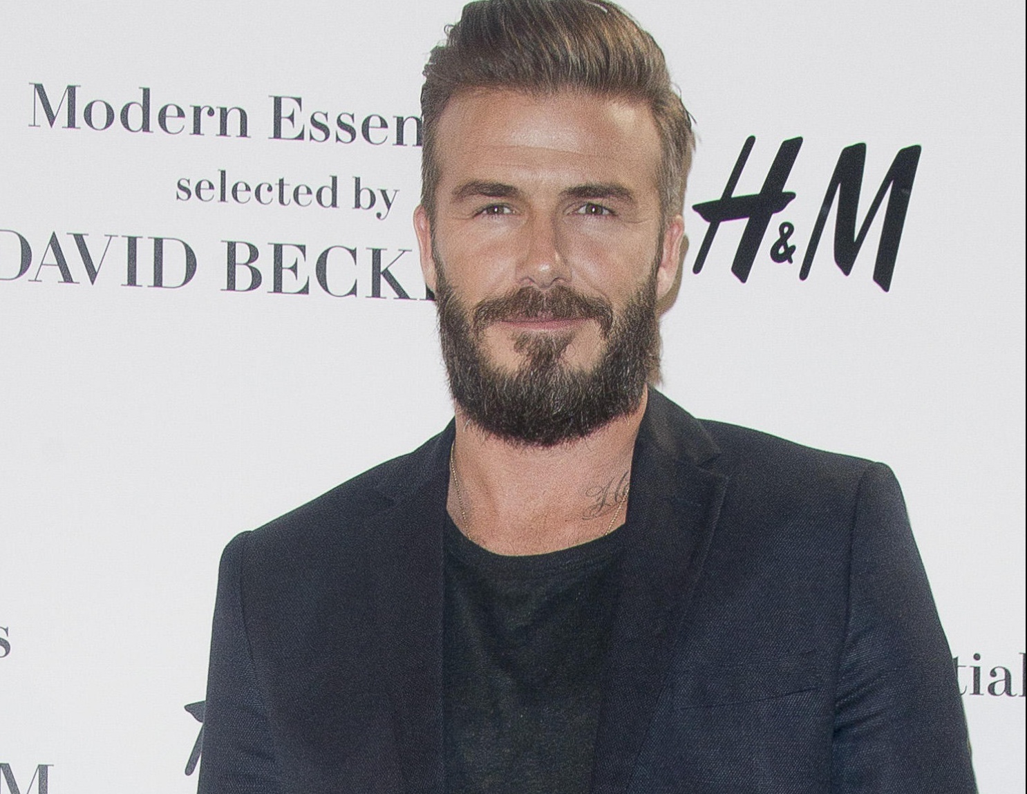 David Beckham Presents New H&M Collection in Madrid