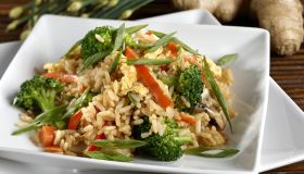 Vegetarian Fried Rice with Vegetables, Healthy