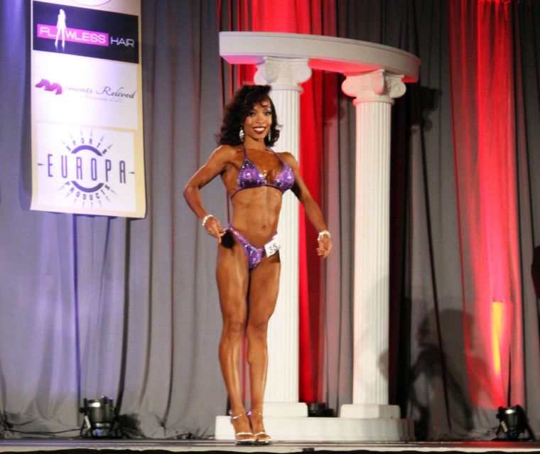 Posing during individual routine