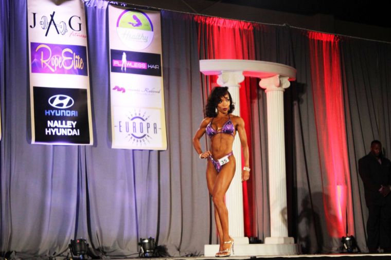 Posing during individual routine