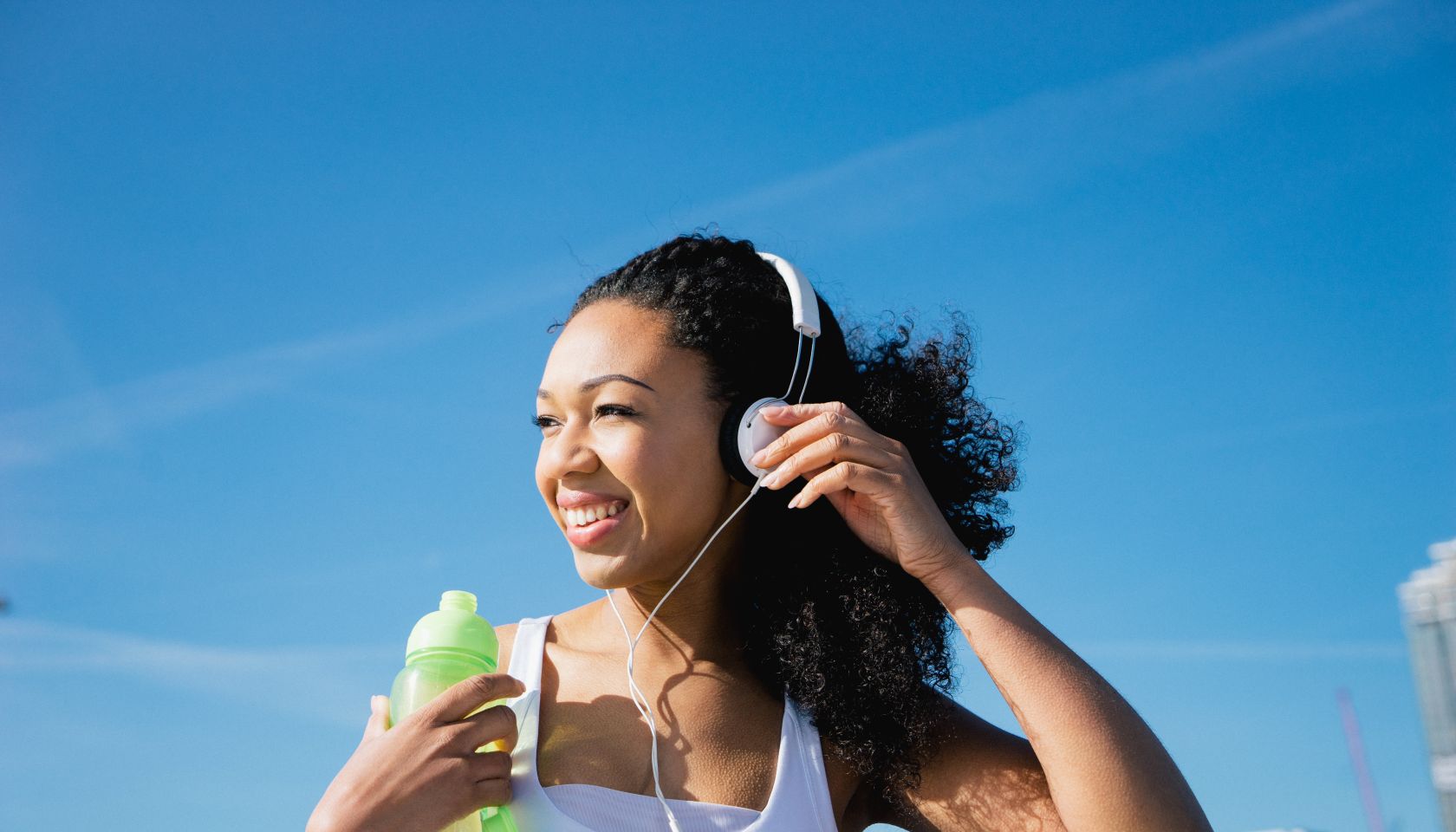 Beautiful Woman Relaxing After Workout