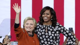 Michelle Obama Campaigns With Hillary Clinton In North Carolina