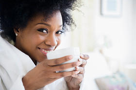 Woman Drinking Coffee