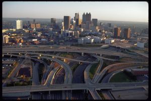 Downtown Atlanta and Freeways