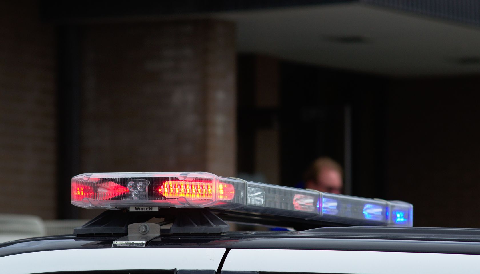 Close-Up Of Police Car Siren