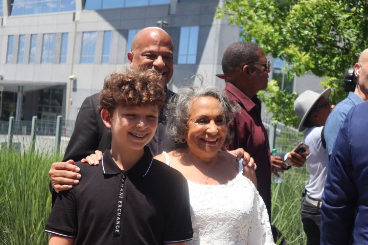 Cathy Hughes & Alfred Liggins at The Black Music & Entertainment Walk of Fame
