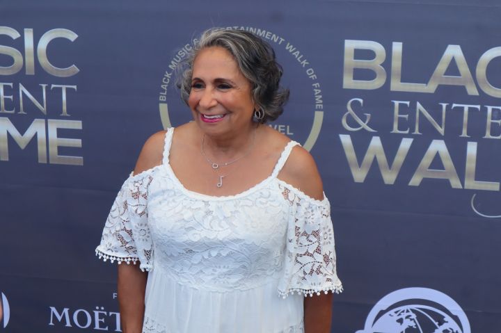 Cathy Hughes at the Black Music & Entertainment Walk of Fame Red Carpet