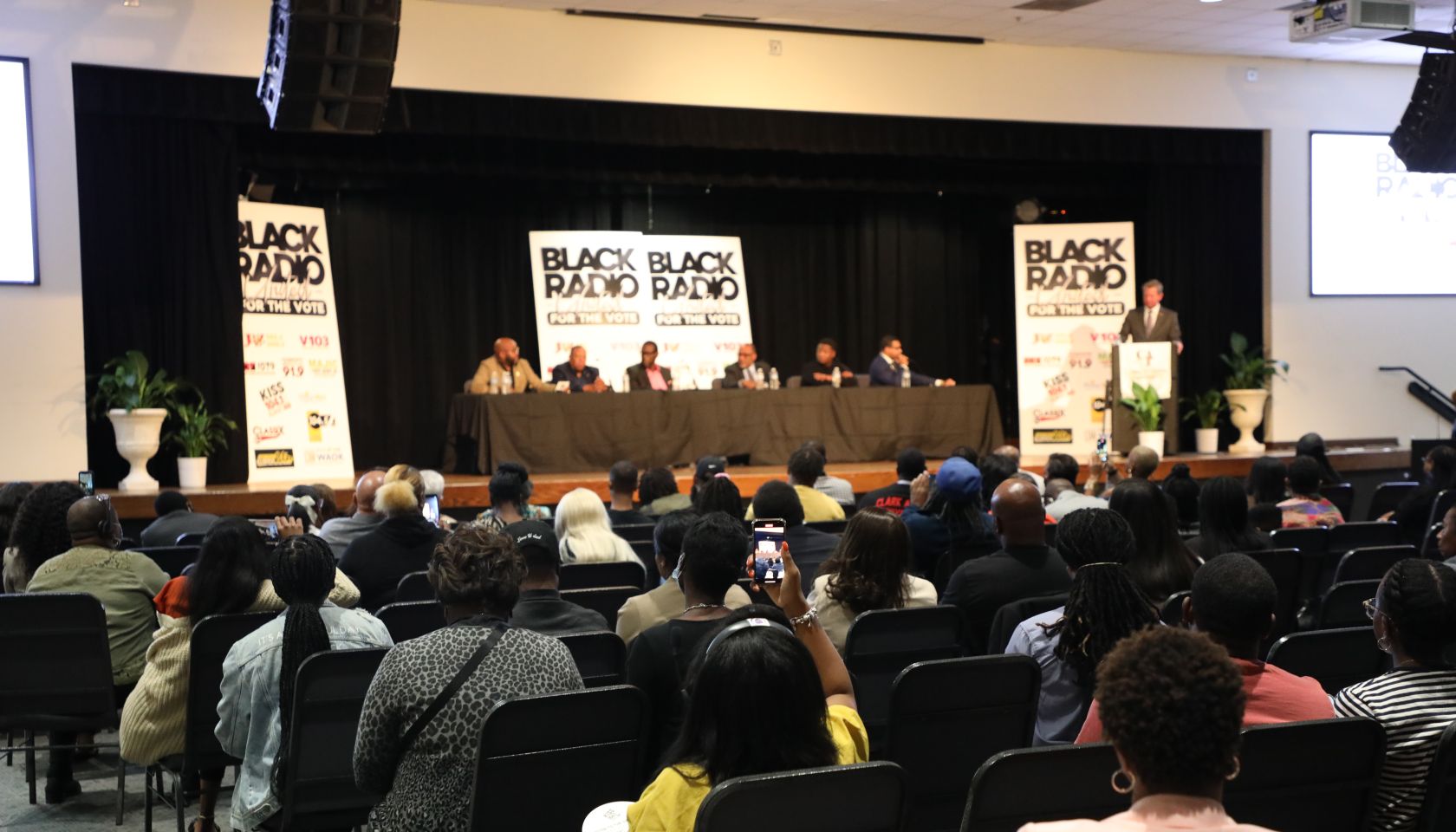Black Radio United for the Vote Town Hall Photos Radio One ATL 2022