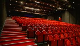 Empty cinema theatre seats