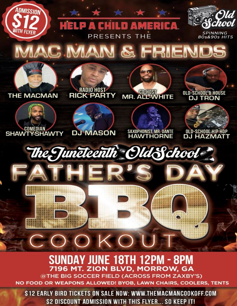 [EXTERNAL] JUNETEENTH FRIENDS & FAMILY FATHER'S DAY COOKOUT