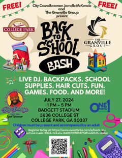 Back 2 School Bash Event
