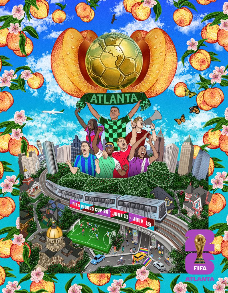 FIFA World Cup Atlanta Poster - Created by Jose Hadathy