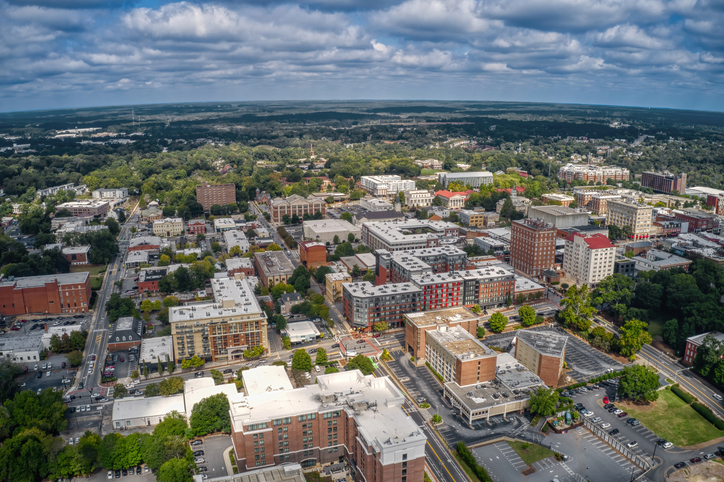 Aerial View of Athens, Georgia