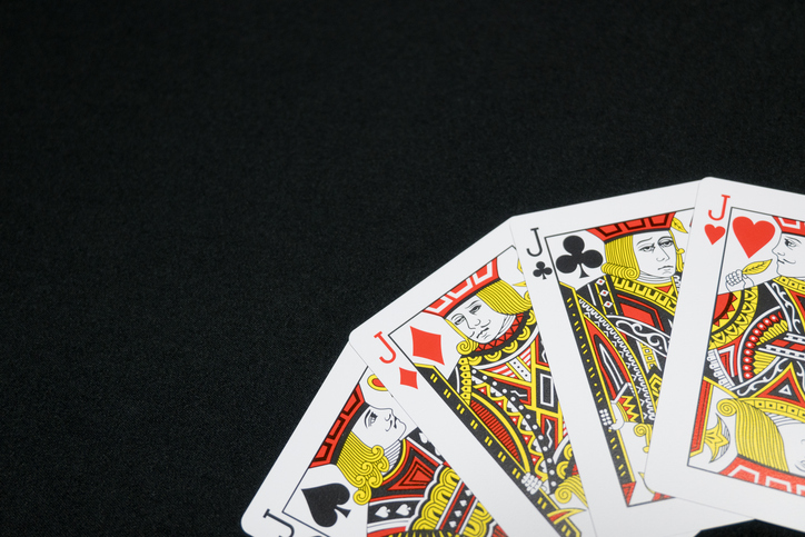 Four Jacks of Playing Cards