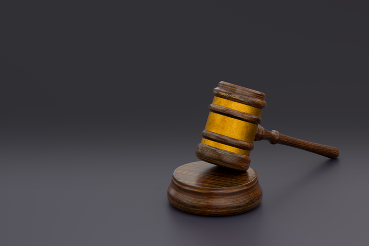 Judge gavel representing justice and legal authority concept